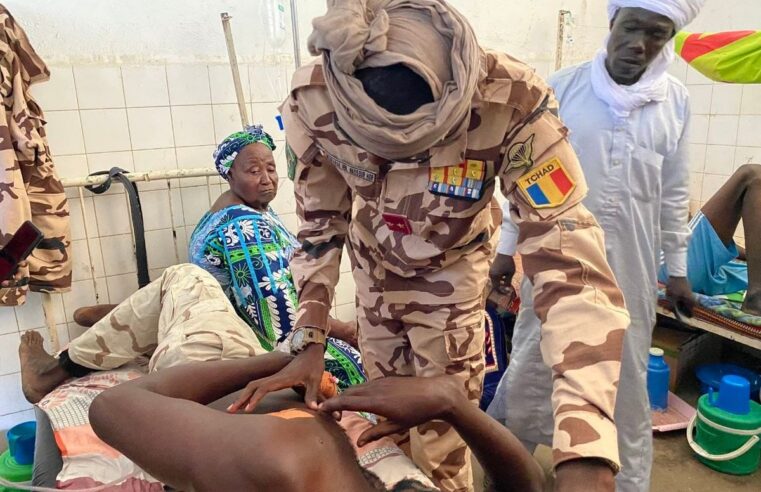 Commandant Tchad-RCA en mission humanitaire pour soldats blessés à Korbol