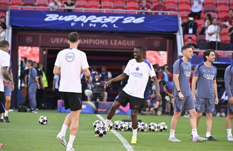 Dembélé en pleine préparation pour la finale du PSG face à Arsenal