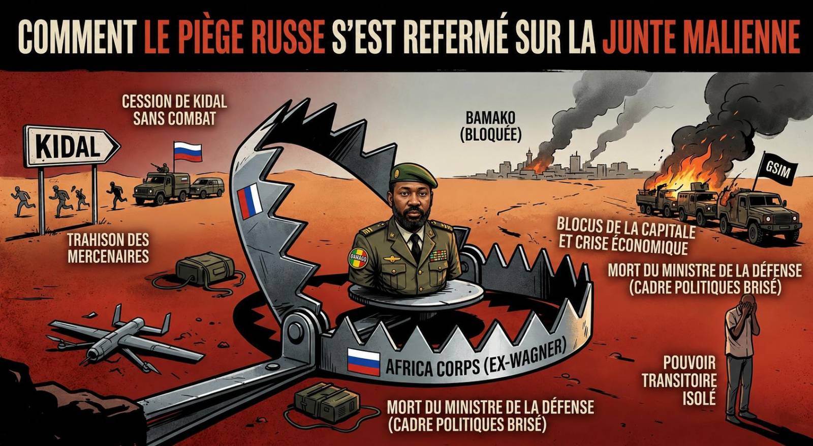 Comment la junte malienne a perdu le contrôle face aux rebelles malgré l&rsquo;aide russe