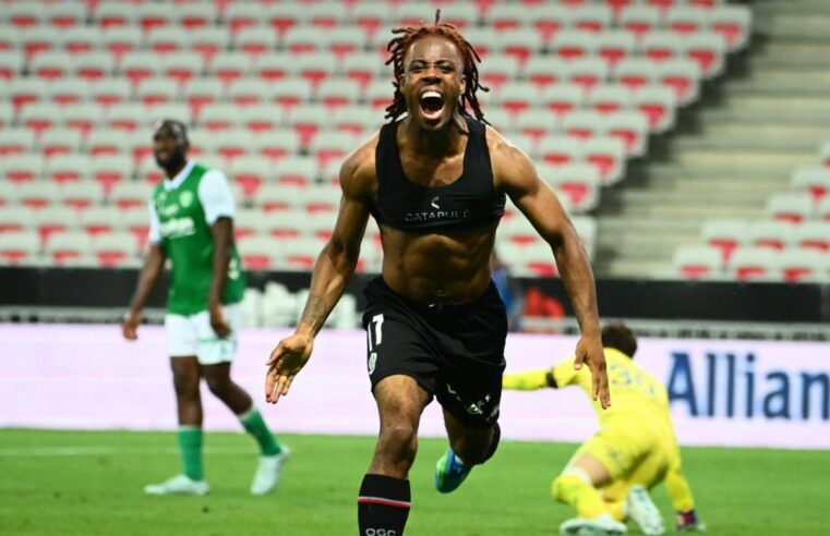 Wahi et Boudache, les héros niçois du maintien en ligue 1 face à Saint-Étienne