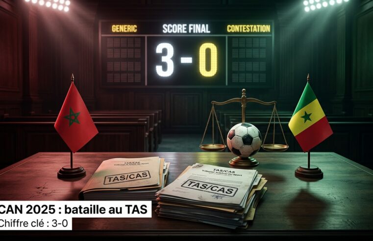 Recours du Sénégal devant le tas : la can 2025 à un tournant