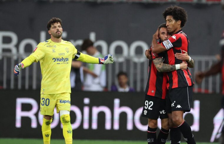 Nice sauve sa place en Ligue 1 face à Saint-Étienne : le résumé du barrage