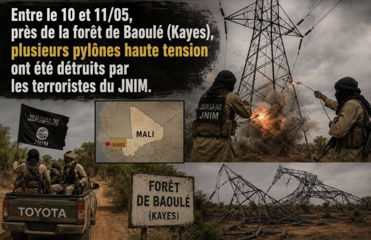 Sabotage des pylônes au Mali : le JNIM frappe Bamako et menace l&rsquo;énergie régionale