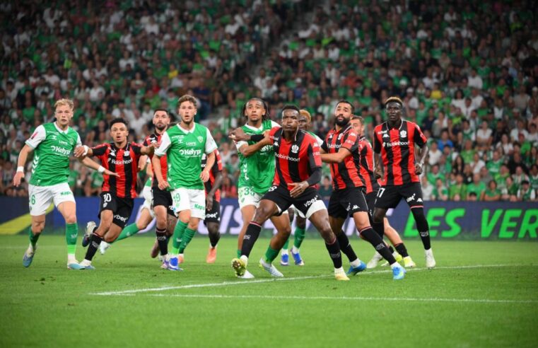 Nice joue sa survie en Ligue 1 face à Saint-Étienne dans un climat électrique