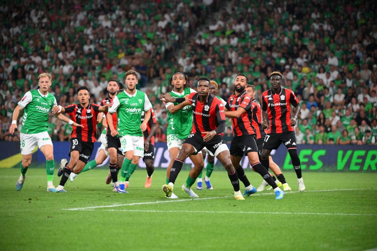 Nice joue sa survie en Ligue 1 face à Saint-Étienne dans un climat électrique