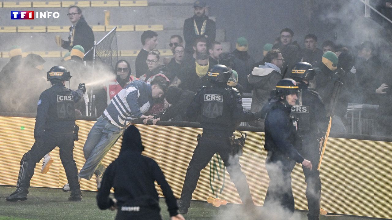 Dernier match de ligue 1 à nantes : fumigènes et pelouse envahie stoppent la rencontre