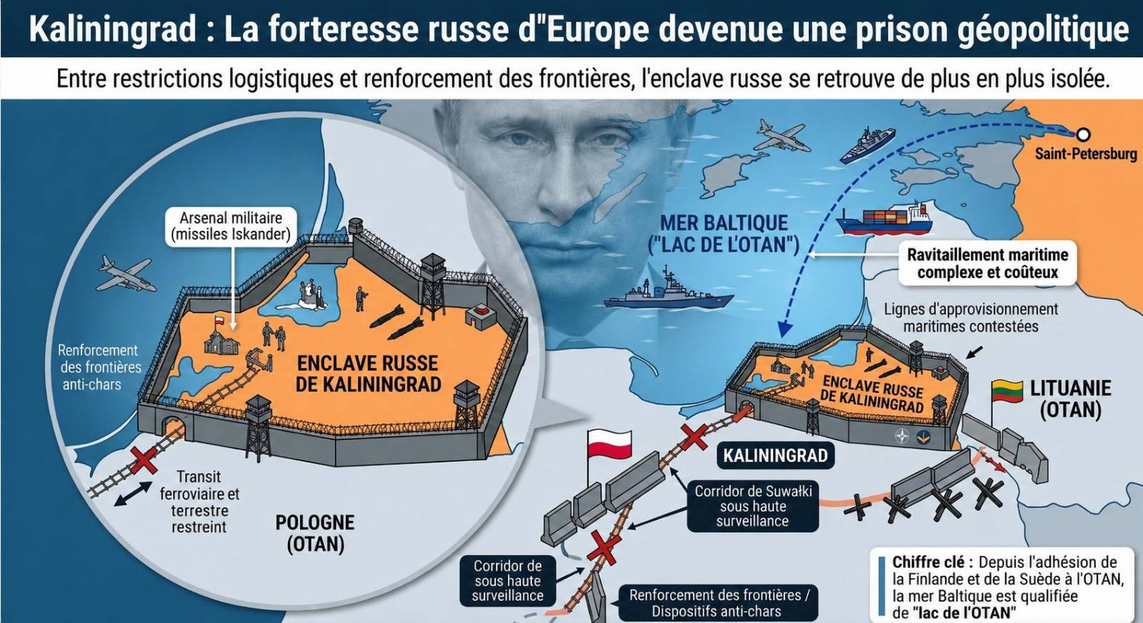 Kaliningrad : une enclave russe asphyxiée par l’isolement géopolitique