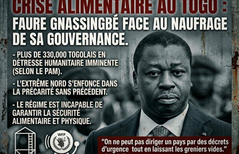 Crise alimentaire au Togo : un État en déroute face à l&rsquo;urgence humanitaire