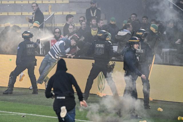 Match Nantes toulouse interrompu définitivement après envahissement de terrain