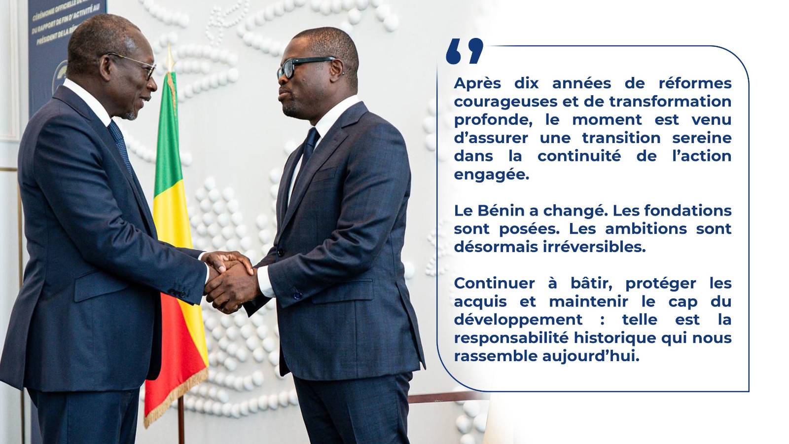 Bénin : le président Talon tire sa révérence après une décennie de réformes ambitieuses