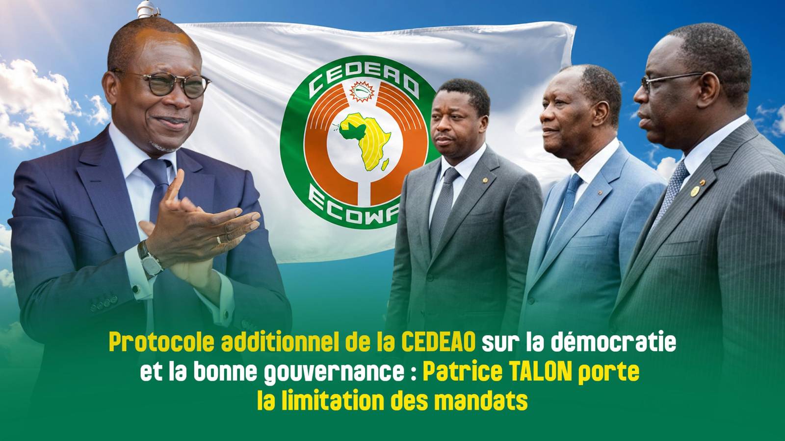 Patrice Talon et la CEDEAO : un combat solitaire pour limiter les mandats présidentiels