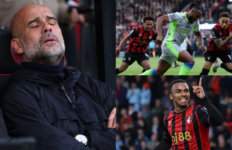 Dernier match de guardiola : city échoue face à bournemouth et offre le titre à arsenal