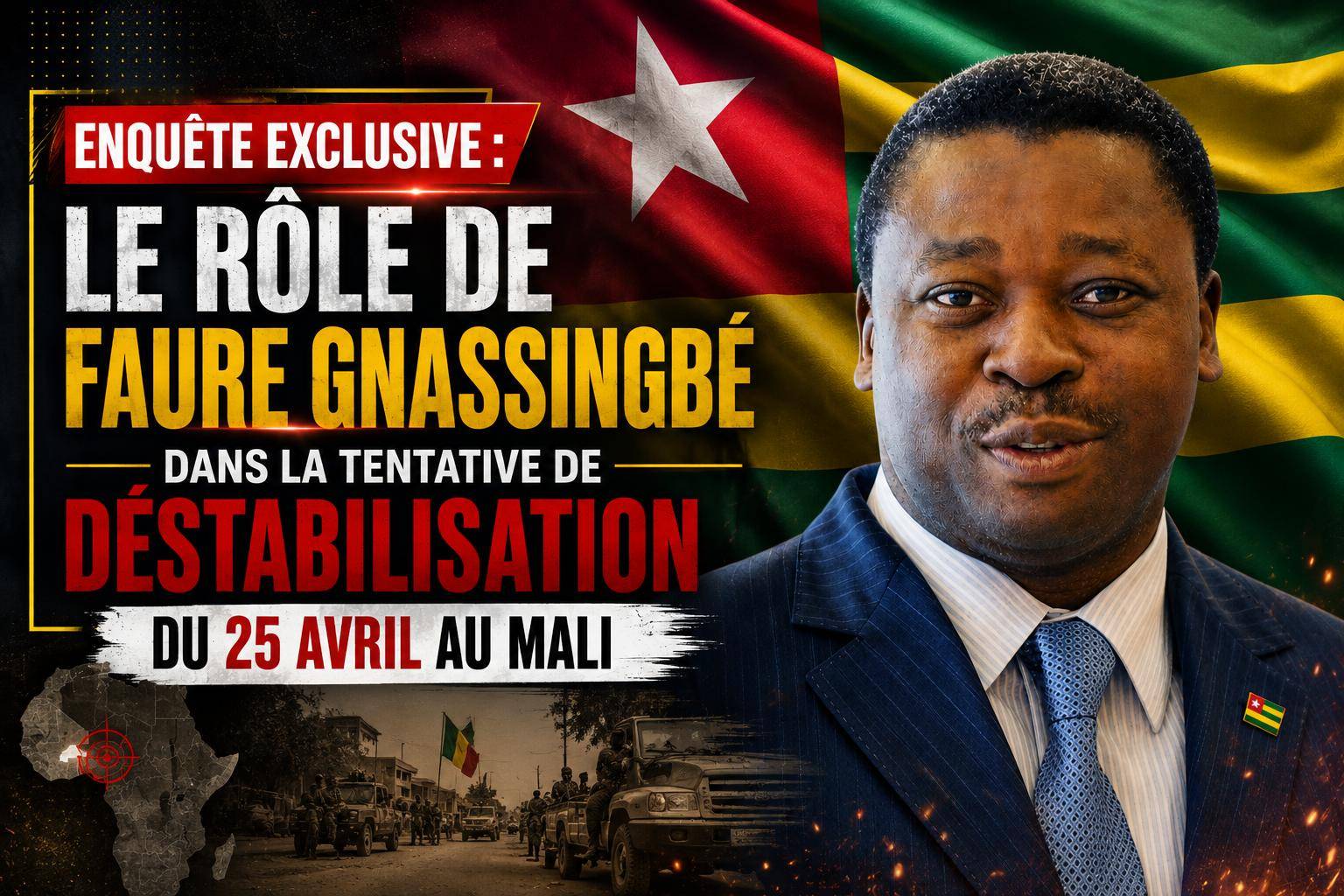 Diplomatie du Togo : faure gnassingbé accusé de déstabilisation au Sahel