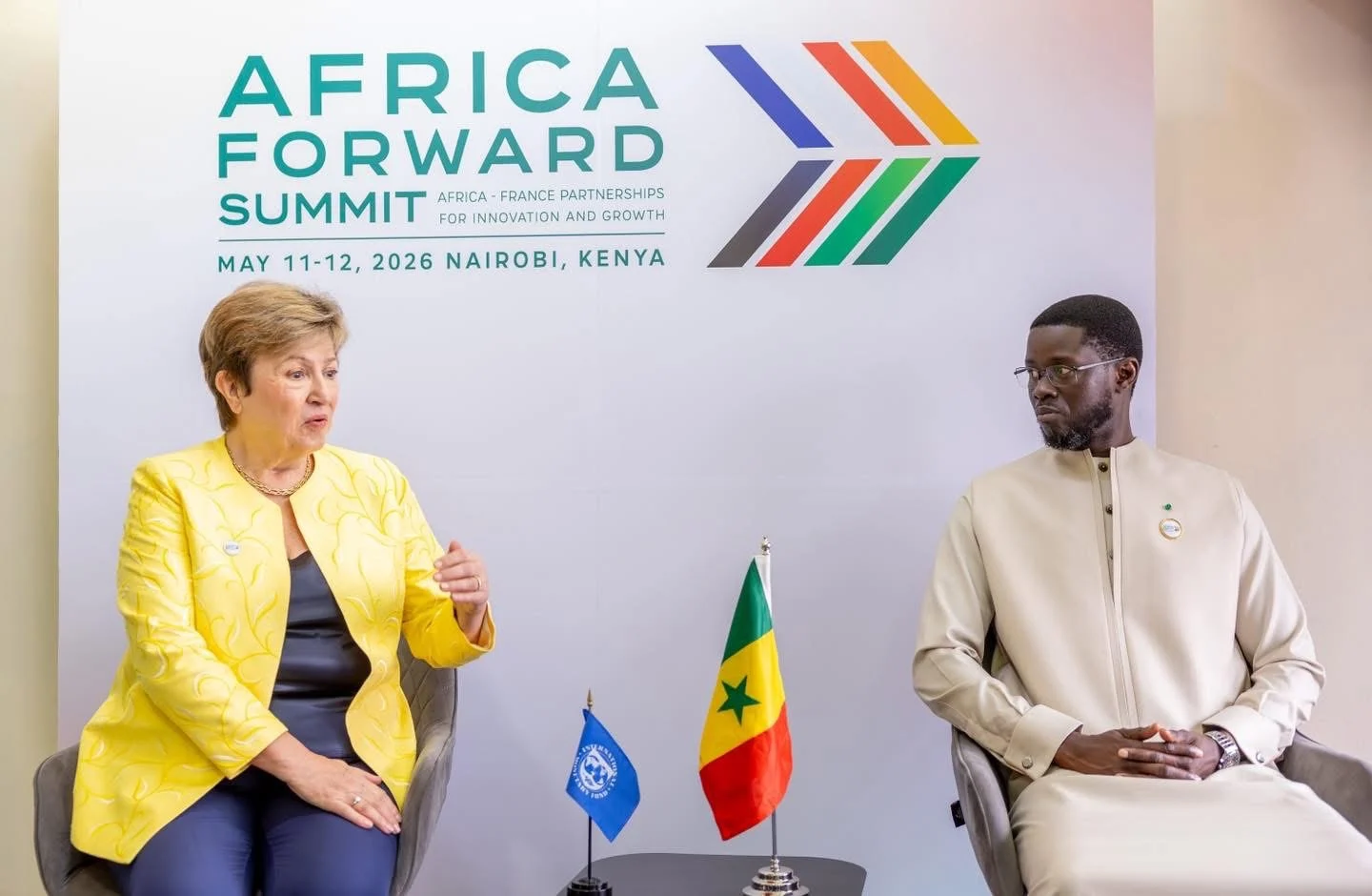 Réunion entre Kristalina Georgieva et Bassirou Diomaye Faye