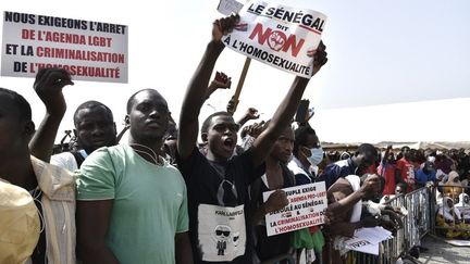 Manifestation à Dakar en 2022 contre l'homosexualité