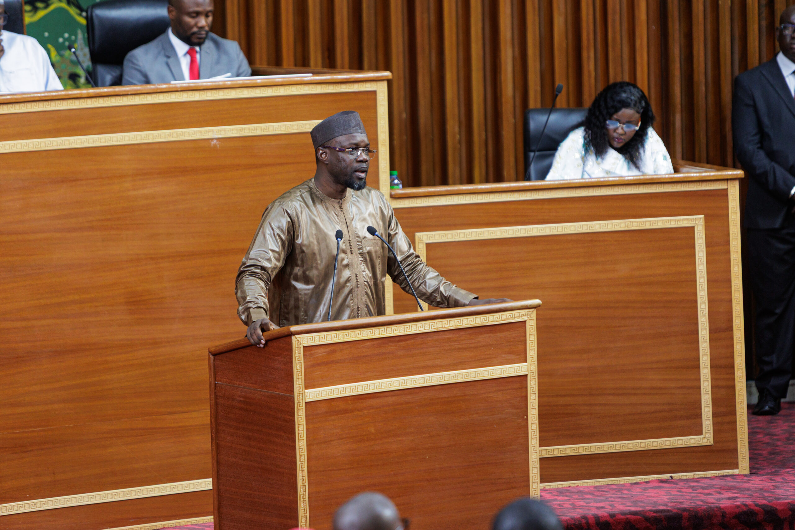 Ousmane Sonko devant l'Assemblée nationale