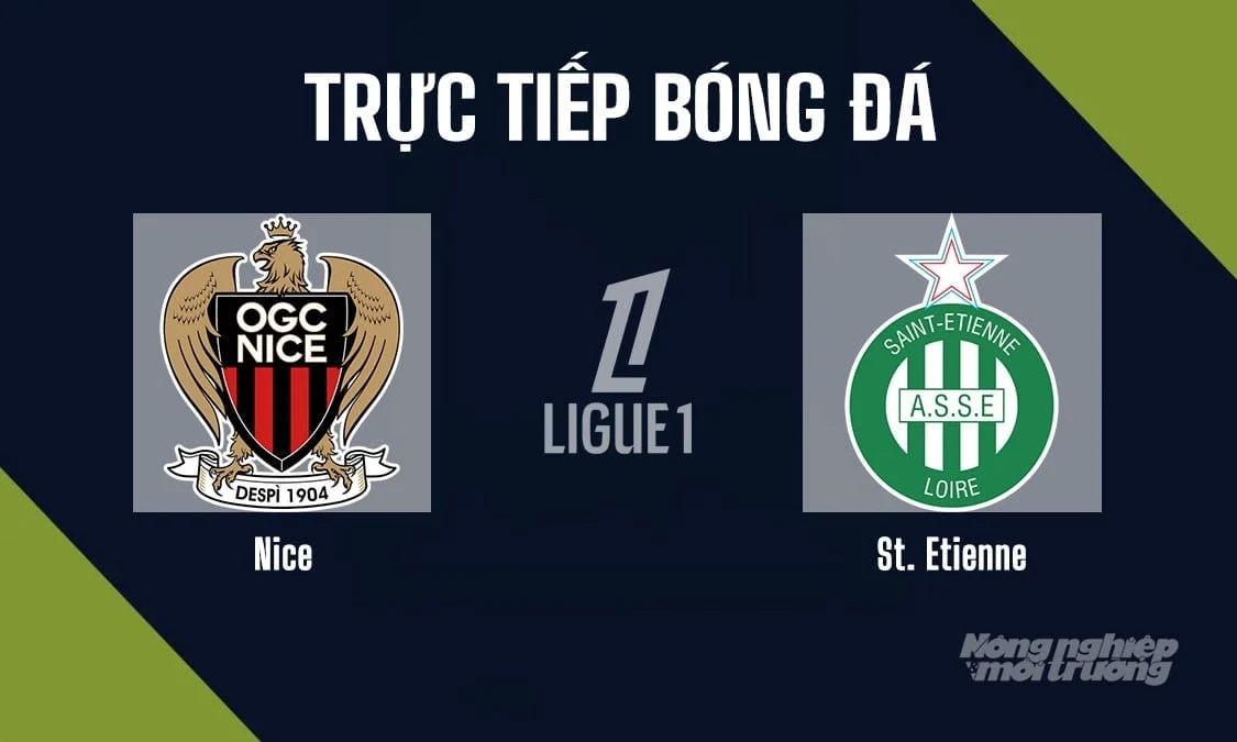Diffusion en direct du match Nice vs Saint-Étienne en Ligue 1