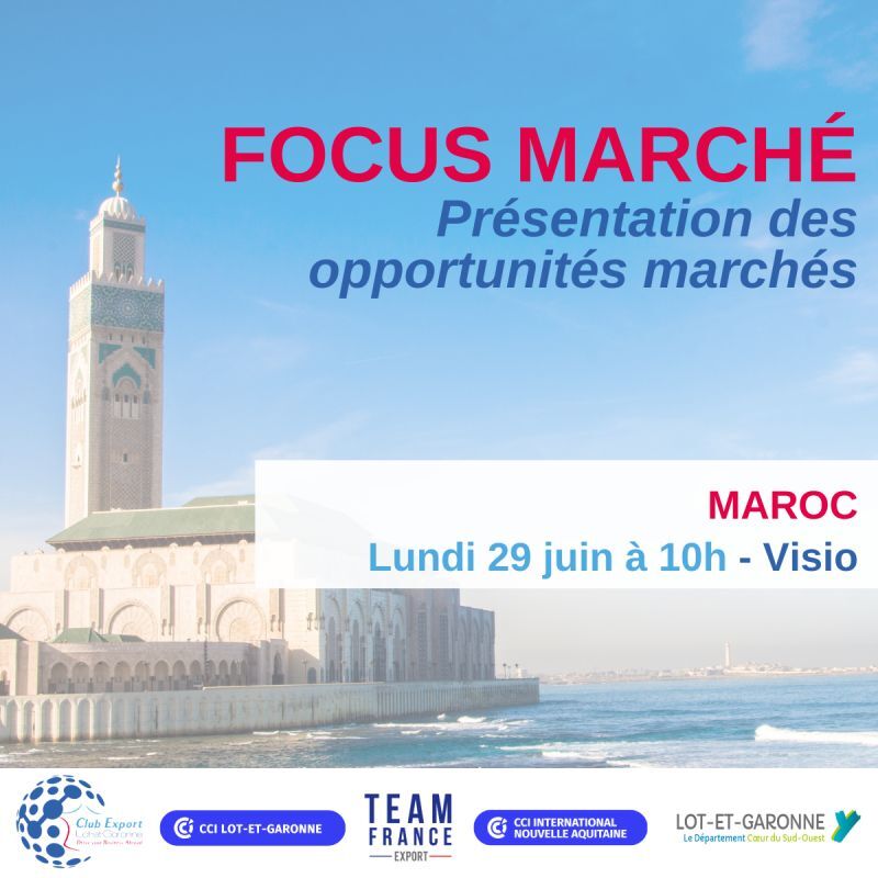 Le Club Export 47 choisit le Maroc pour sa prochaine mission économique