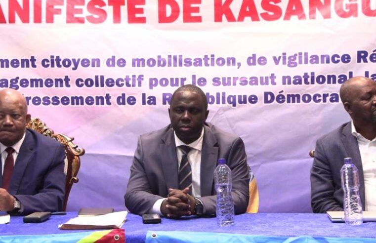 Société civile en RDC : le Manifeste de Kasangulu trace la voie de la refondation nationale