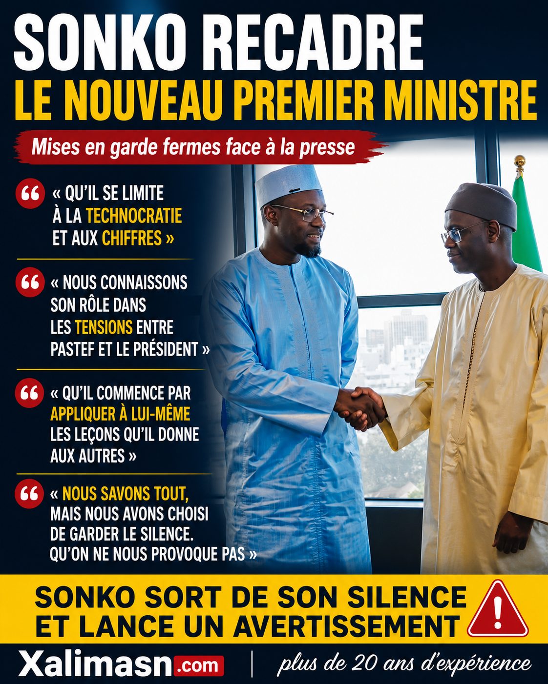 Discours intégral en wolof du président de l’assemblée nationale Ousmane Sonko