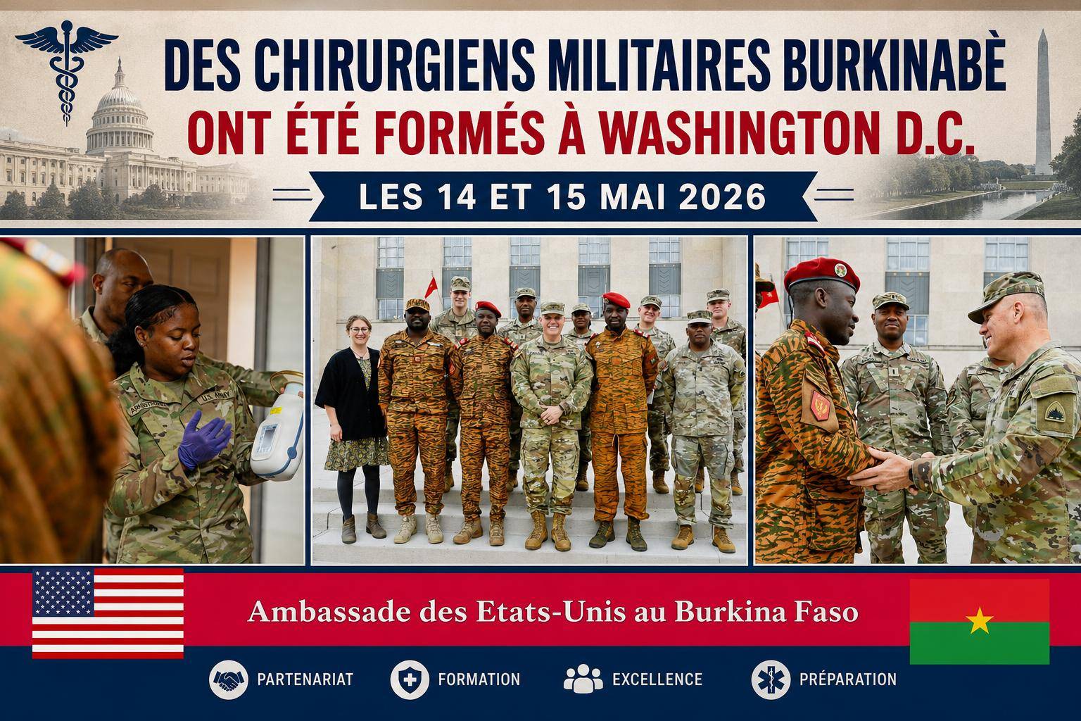 Médecine militaire : le Burkina Faso mise sur ses partenaires historiques malgré le rapprochement avec Moscou