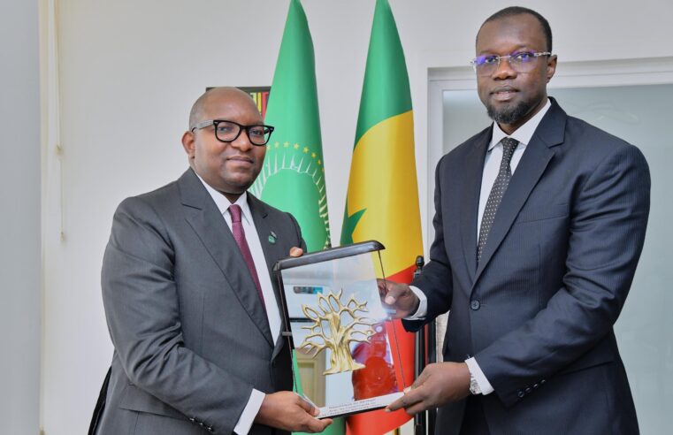 Ousmane sonko et jean-michel sama lukonde discutent réforme de l&rsquo;union parlementaire africaine