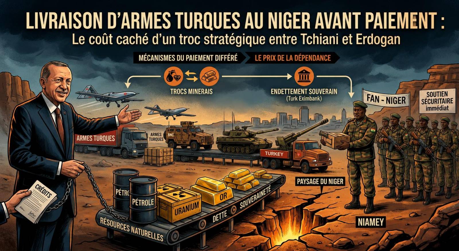 Partenariat militaro-économique entre le Niger et la Turquie : les dessous d&rsquo;une livraison d&rsquo;armes à crédit