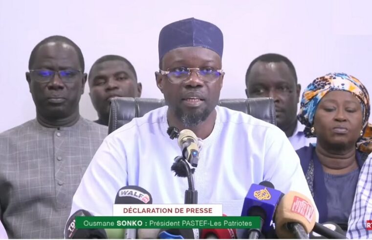 Ousmane Sonko : une déclaration de presse qui marque un tournant politique