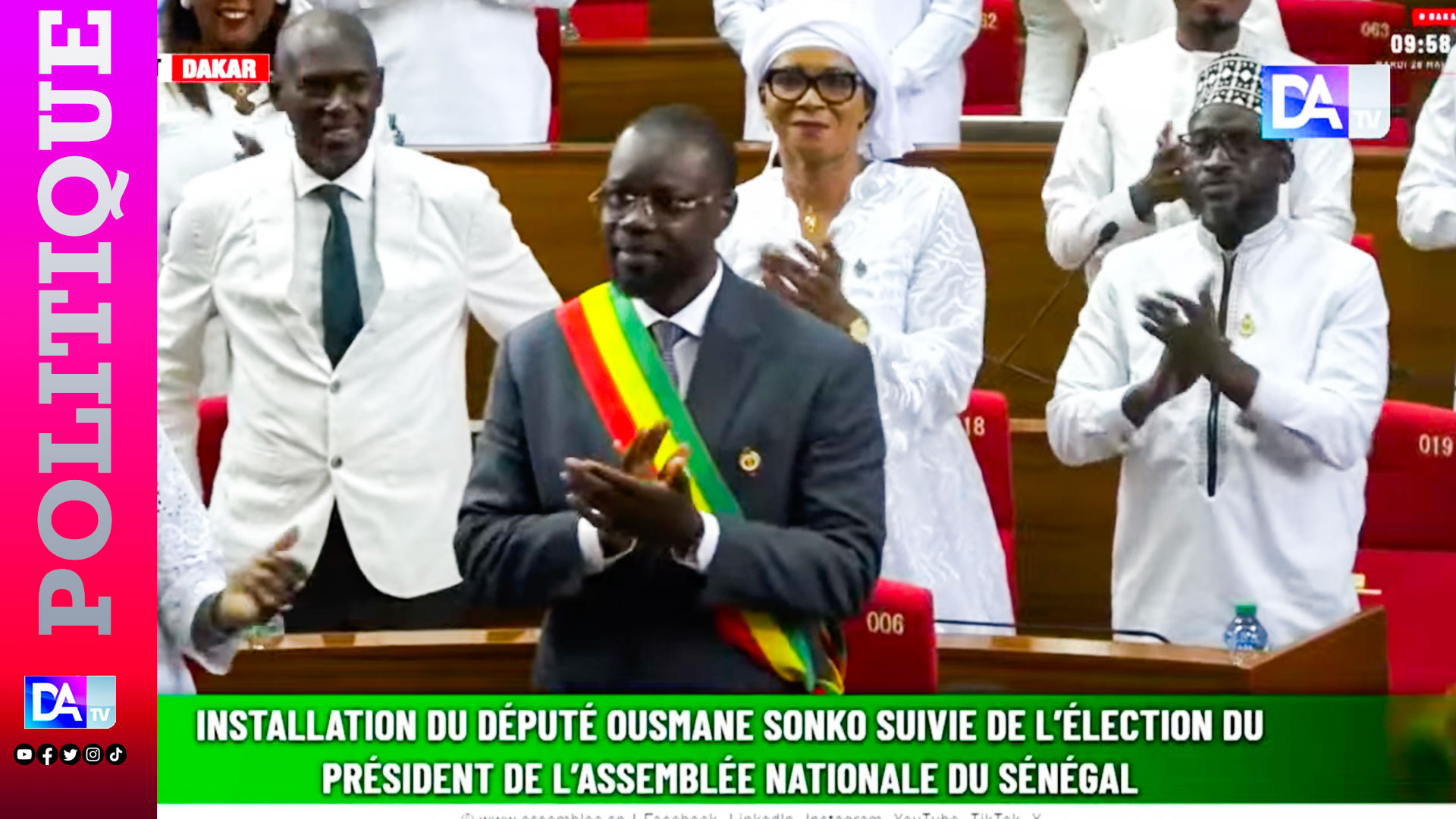 Sénégal : l&rsquo;opposition conteste la réintégration d&rsquo;ousmane sonko à l&rsquo;Assemblée nationale