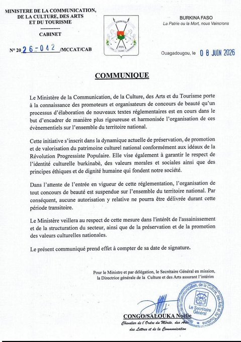 Burkina Faso : l&rsquo;interdiction des concours de beauté, une nouvelle marque de l&rsquo;autoritarisme