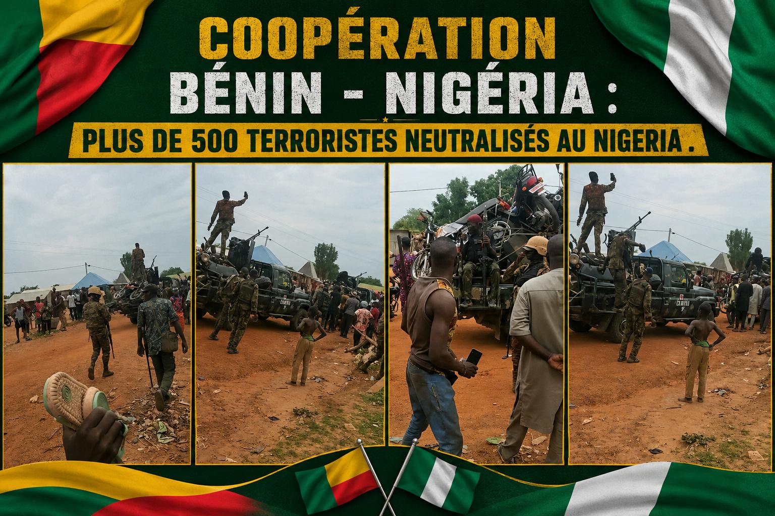 Opération militaire Bénin-Nigeria : 500 terroristes éliminés à Babanna, les habitants célèbrent la victoire