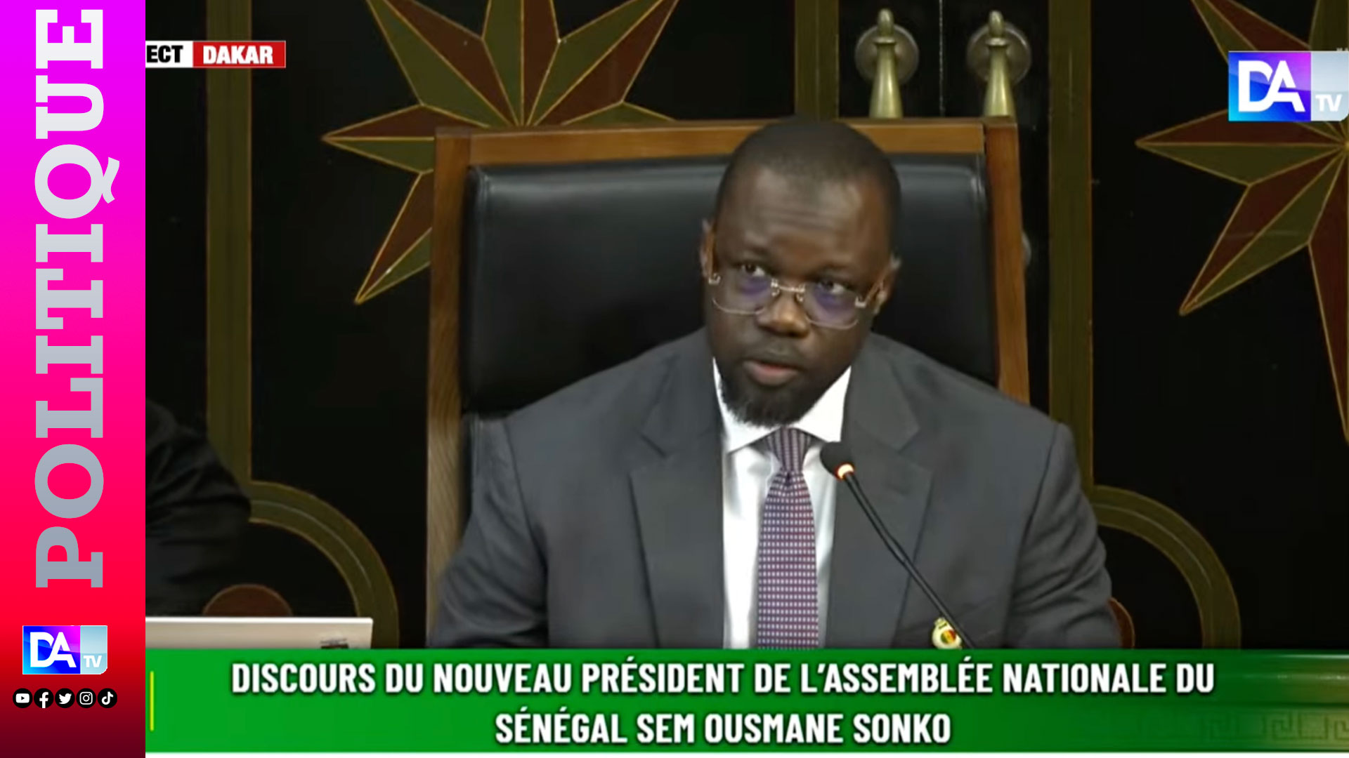 Assemblée nationale le fdr demande le départ d&rsquo;ousmane sonko