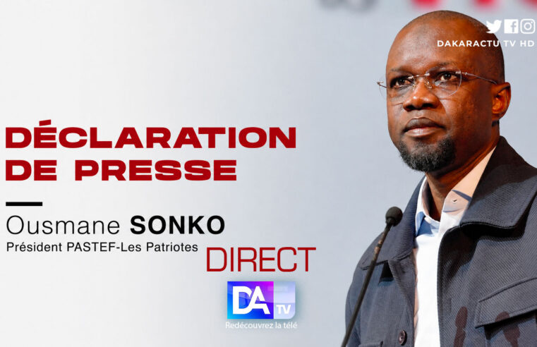 Ousmane Sonko rencontre la presse après la création du nouveau gouvernement sénégalais