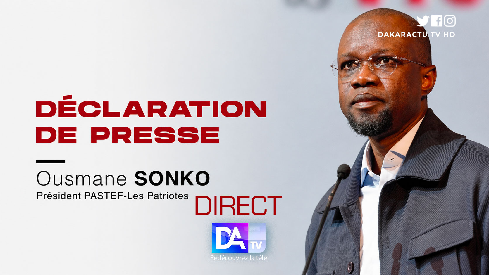 Ousmane Sonko rencontre la presse après la création du nouveau gouvernement sénégalais