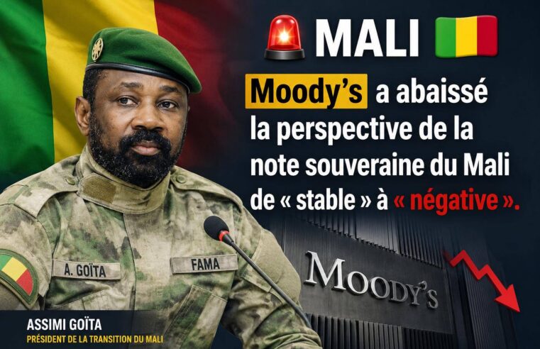 Mali : moody&rsquo;s alerte sur les risques économiques et sécuritaires