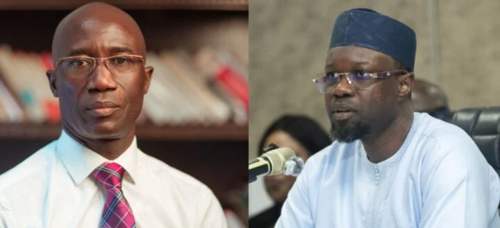portrait officiel de Ousmane Sonko et Moussa Sarr