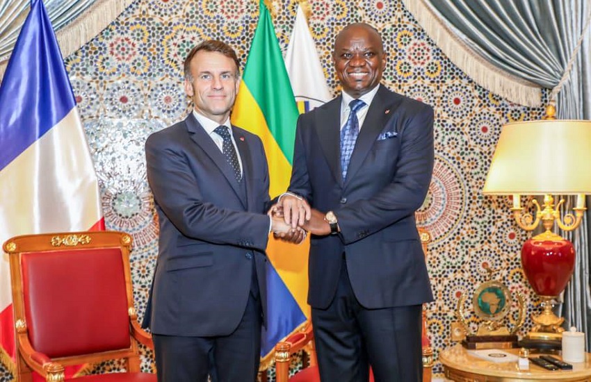 Rencontre entre Emmanuel Macron et Brice Clotaire Oligui Nguema