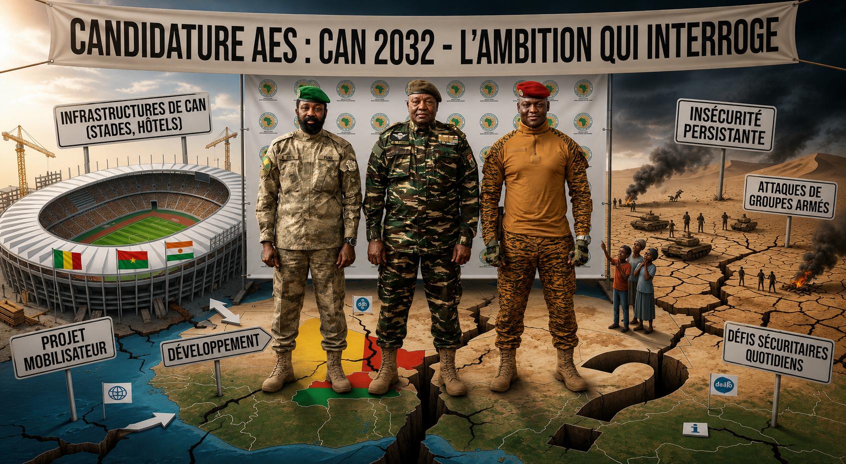 Sahel : le Burkina Faso, le Mali et le Niger veulent organiser la CAN 2032, mais à quel prix ?