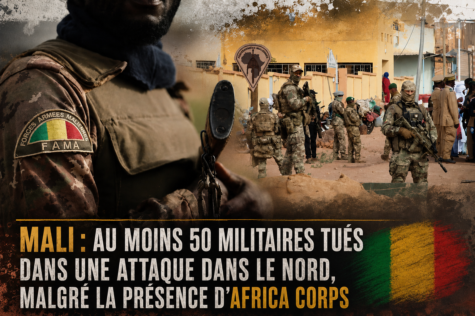 Mali : bilan lourd après une attaque meurtrière dans le Nord malgré Africa Corps