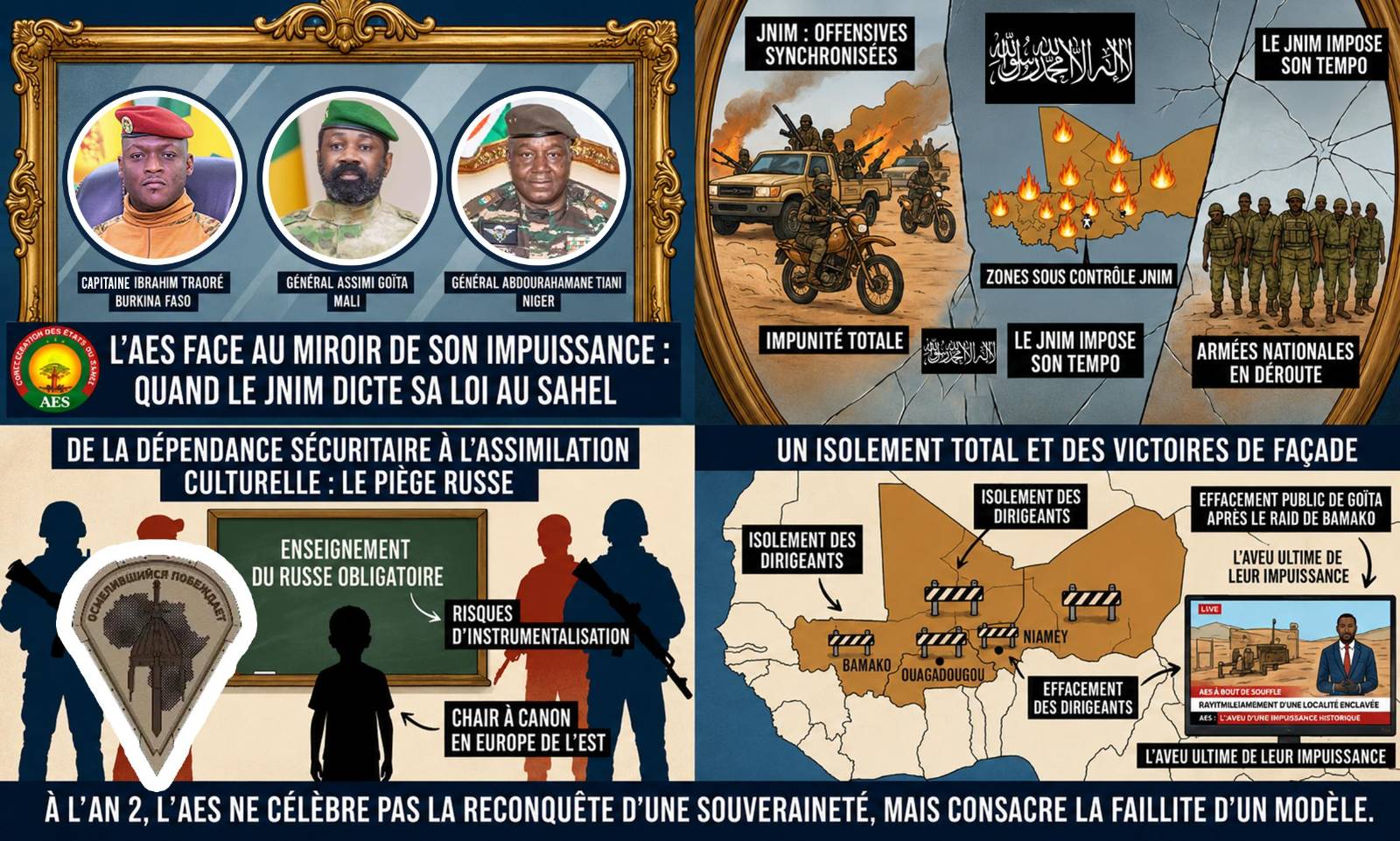 L’alliance des états du Sahel à l’épreuve de la réalité : le jnim impose son agenda