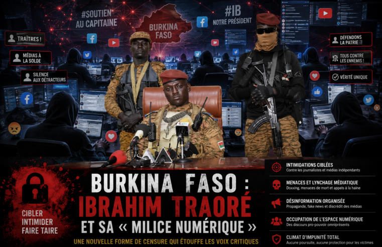 Burkina Faso : l’emprise d&rsquo;une armée virtuelle sur la presse
