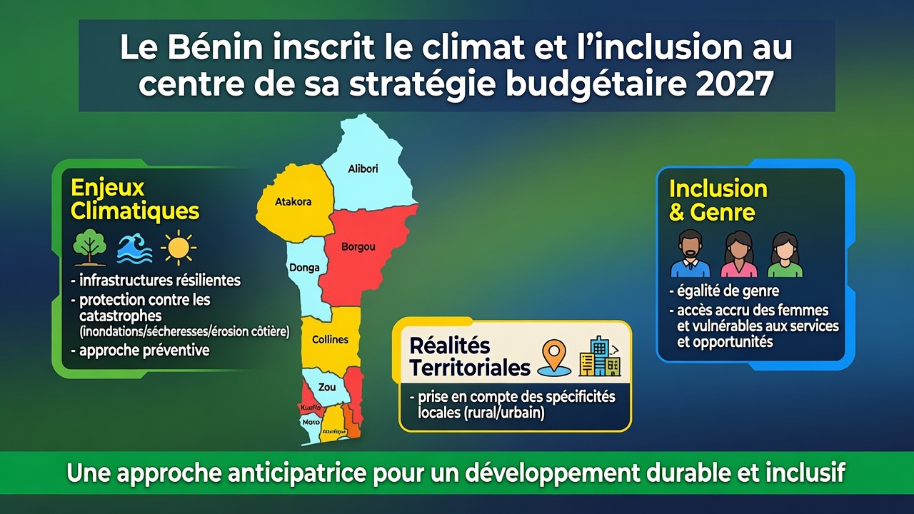 Le Bénin intègre climat et inclusion dans son budget 2027