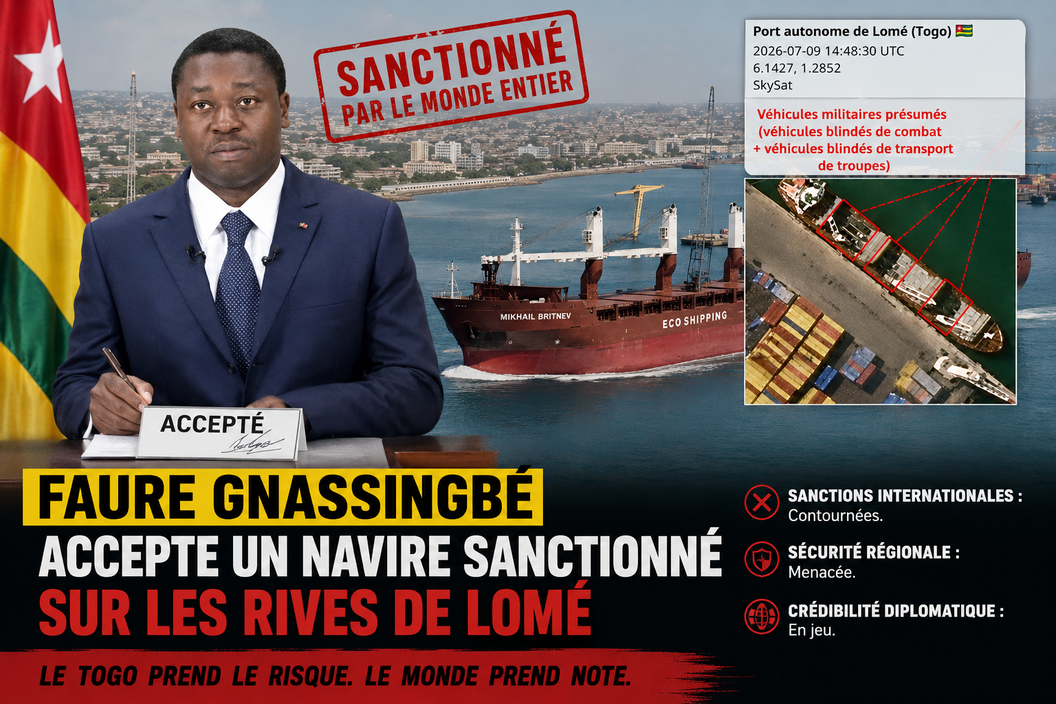 Togo : l&rsquo;alliance avec Moscou, un pari risqué pour l&rsquo;avenir du pays