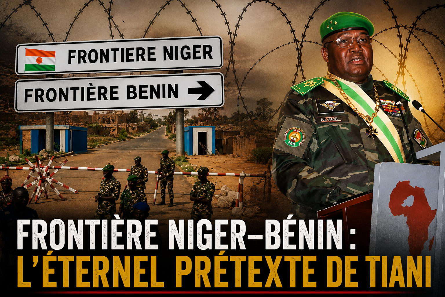 Tiani exploite la frontière Niger–Bénin comme levier politique