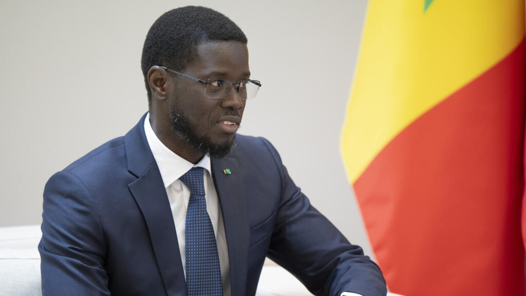 Le président du Sénégal, Bassirou Diomaye Faye, lors d'un discours officiel