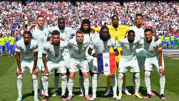 Jules Koundé en action avec l'équipe de France