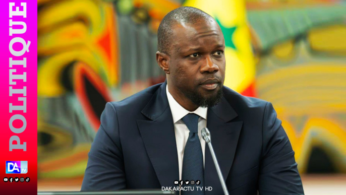 Portrait d’Ousmane Sonko lors d’un meeting politique