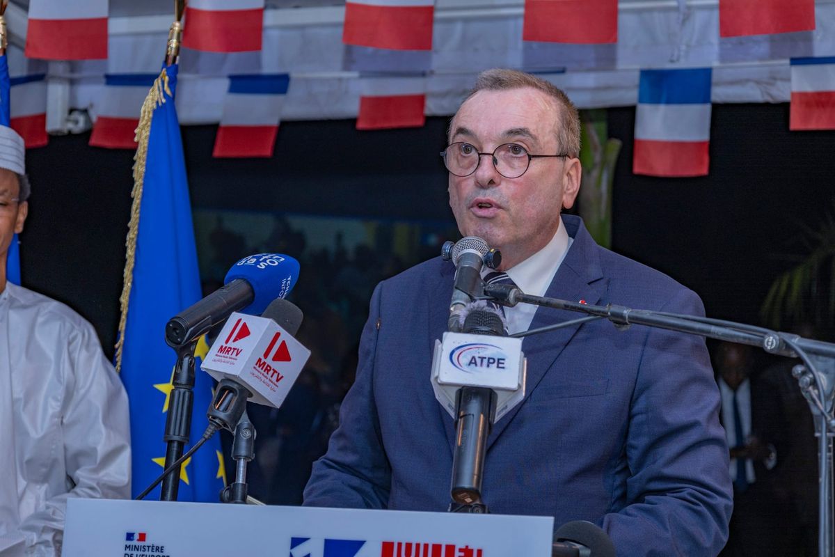 Célébration de la fête nationale française à N'Djamena avec les dirigeants tchadiens et français