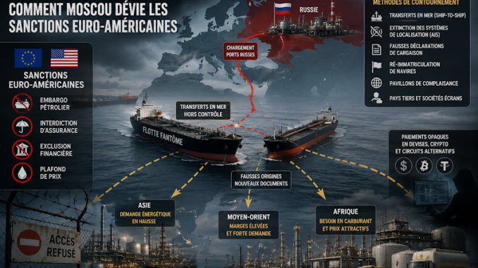 Navires transportant du carburant russe à destination du Maroc