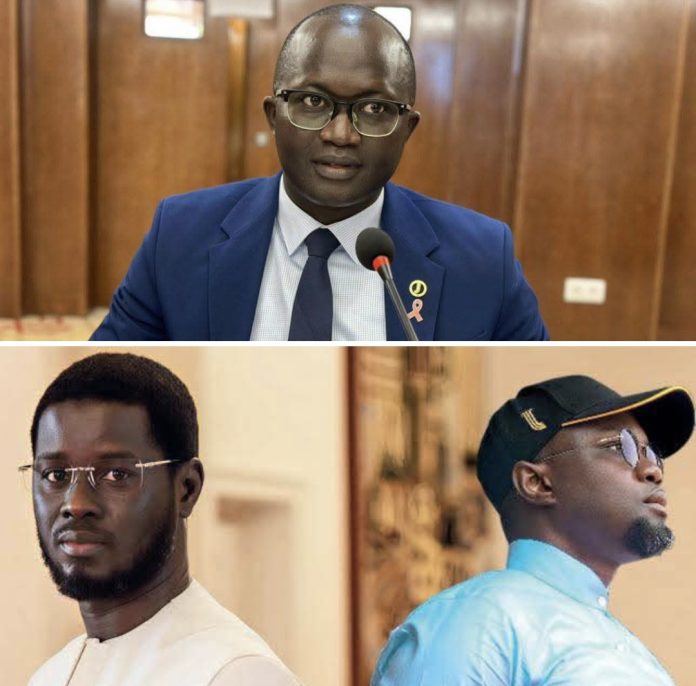 yankhoba Diémé lors d'une déclaration publique